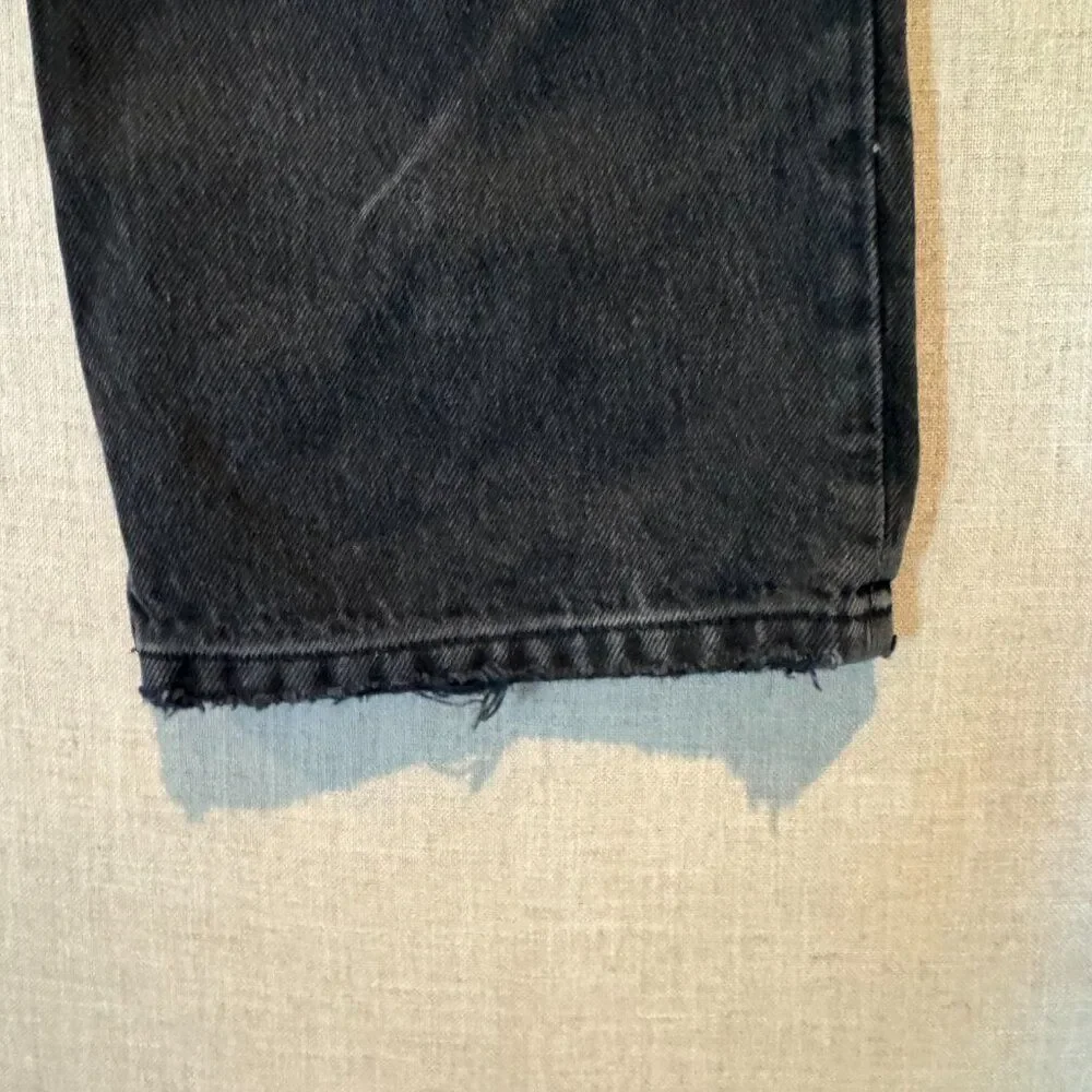 Reformation NWT Abby Low Rise Straight Jeans Black Trinity Wash Women’s 25